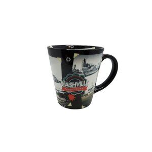 vintage mc art company porcelain nashville music city usa coffee mug